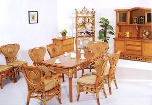 【藤家具 藤椅 藤沙發 藤搖椅 藤吊椅 CS-026帝豪餐椅餐臺】價格,廠家,批發,椅、凳、榻